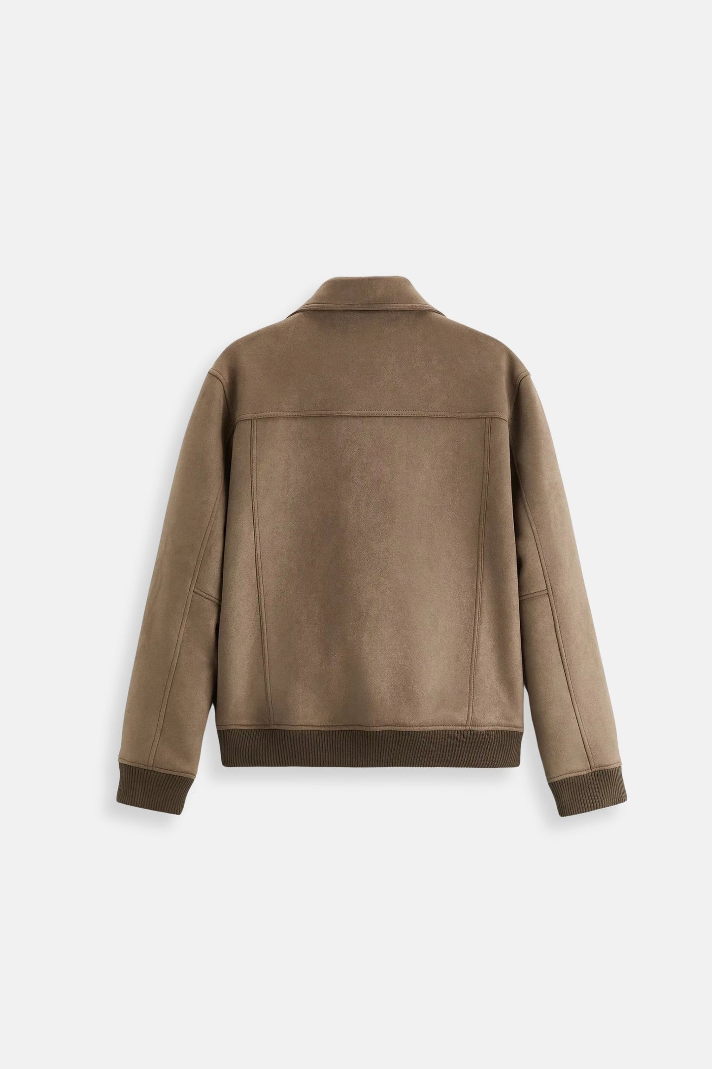 Luxury suede jacket brown