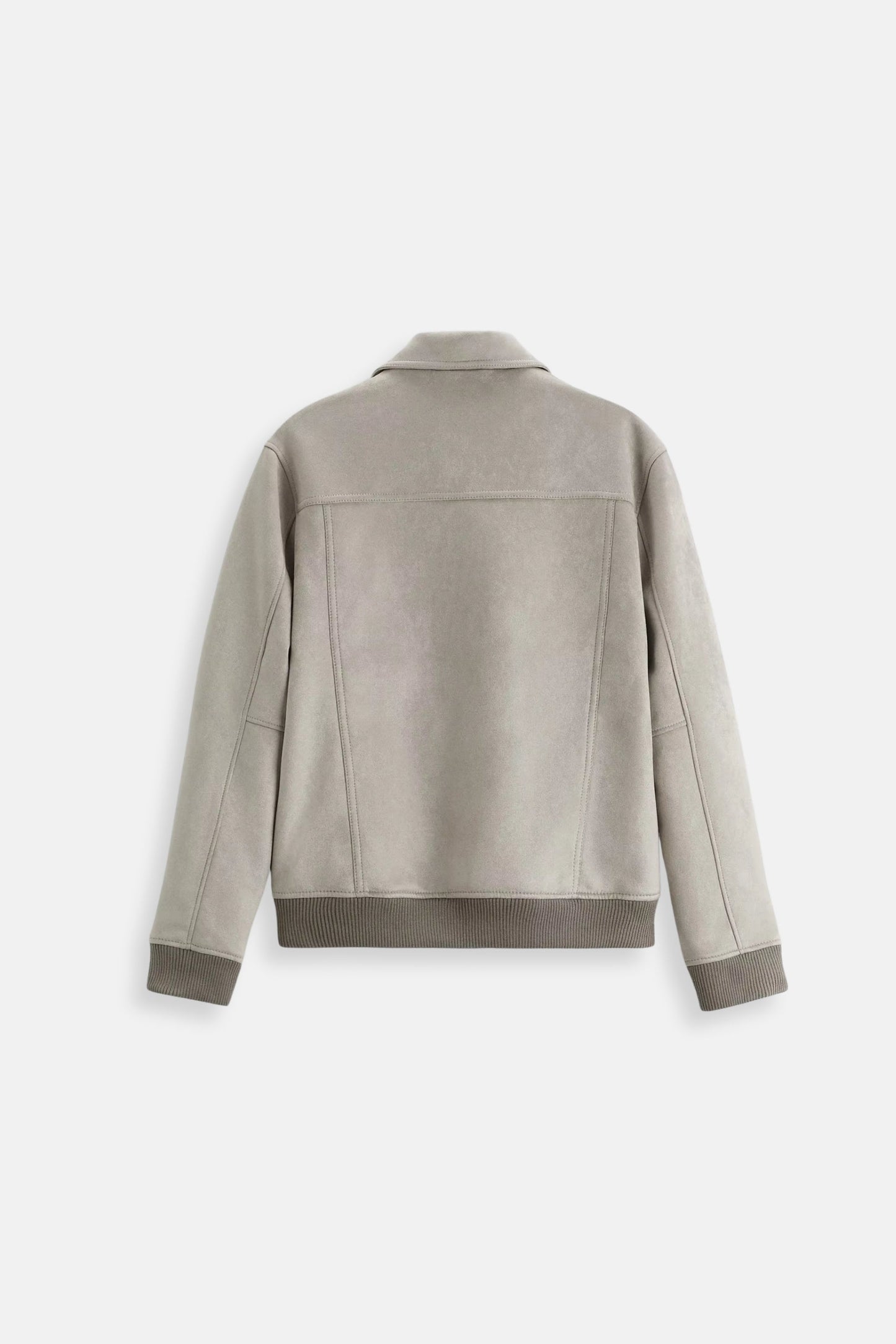 Luxurious suede jacket light beige