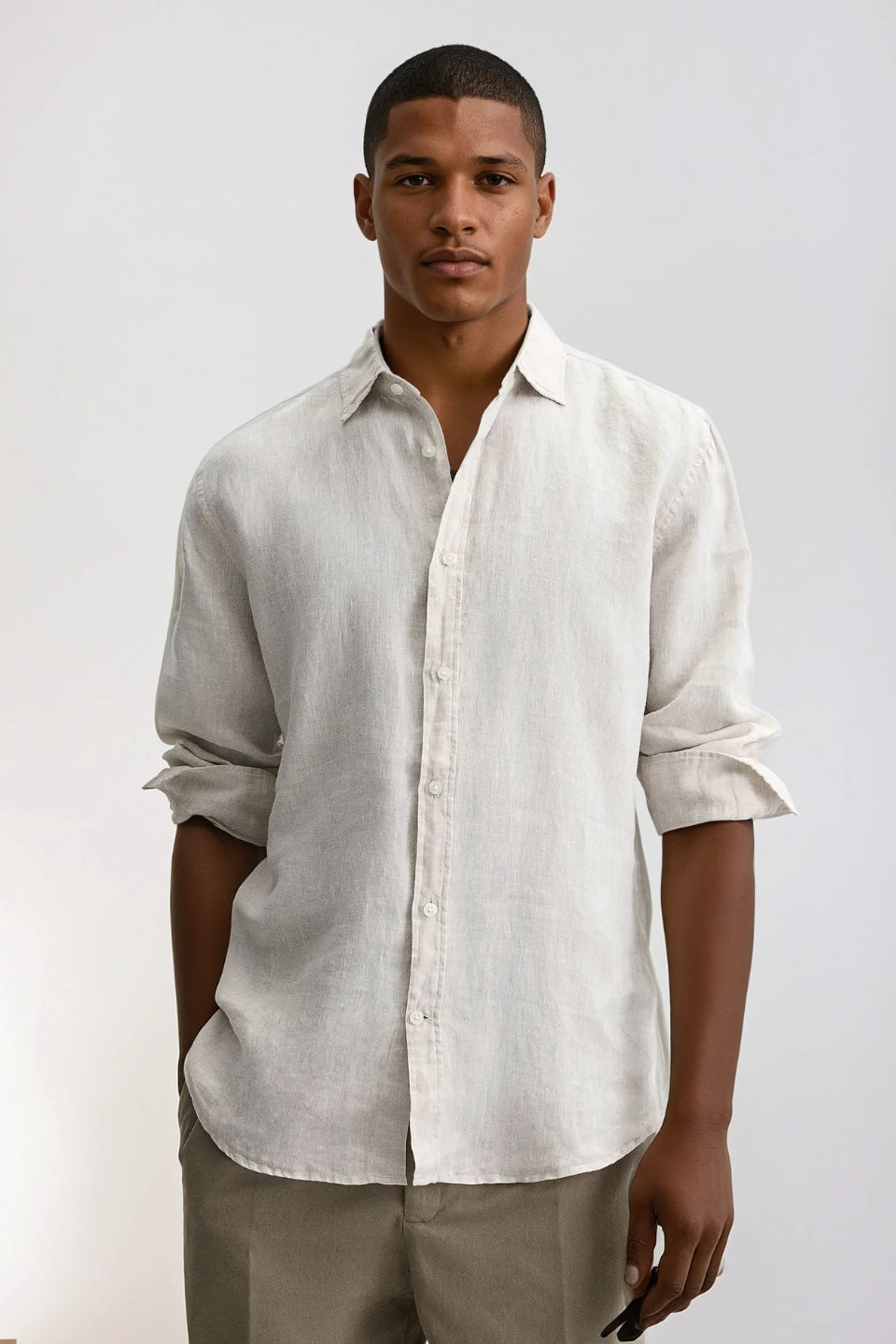 Linen shirt beige