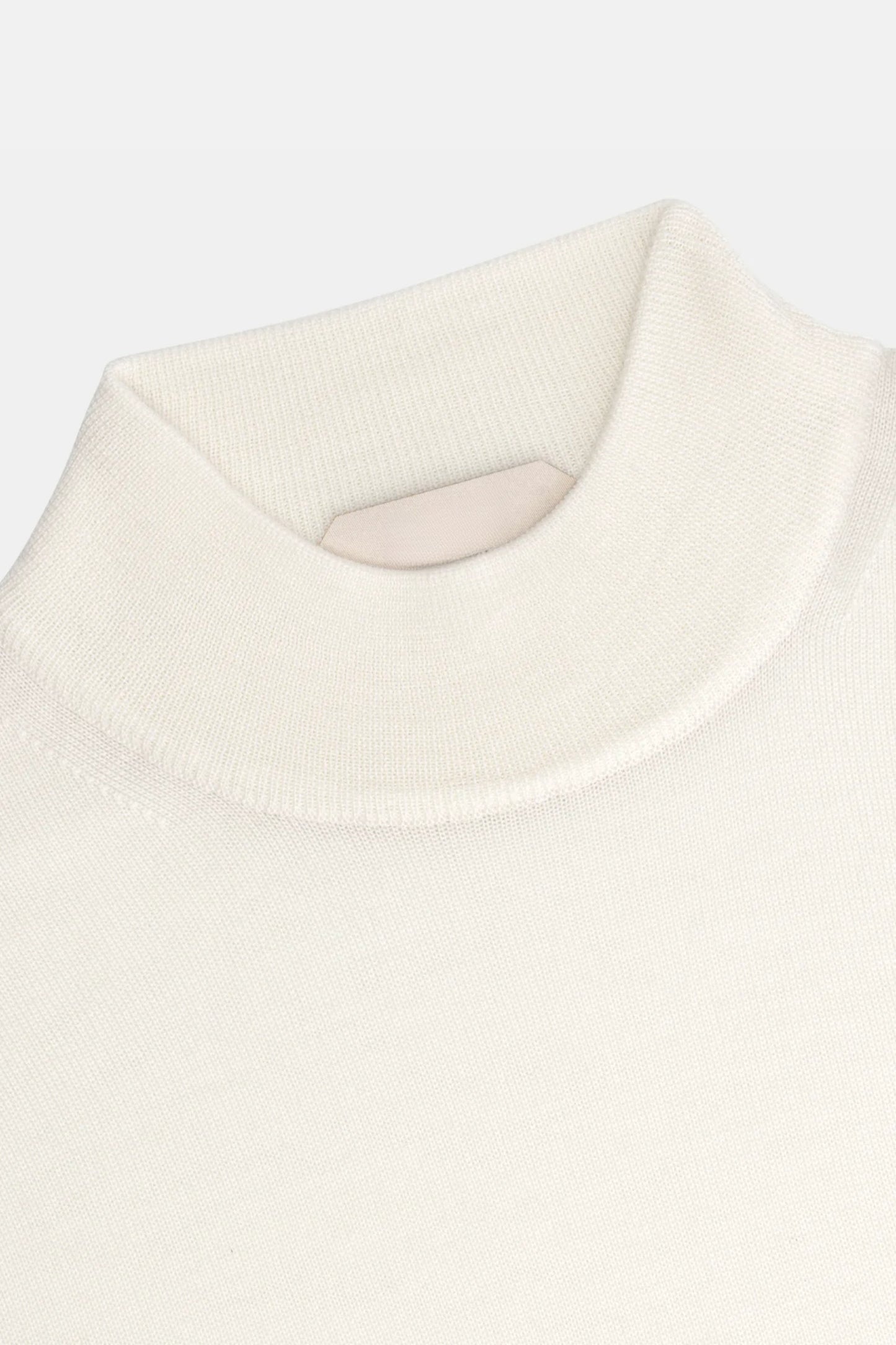 Portofino Cashmere Mockneck – Ecru