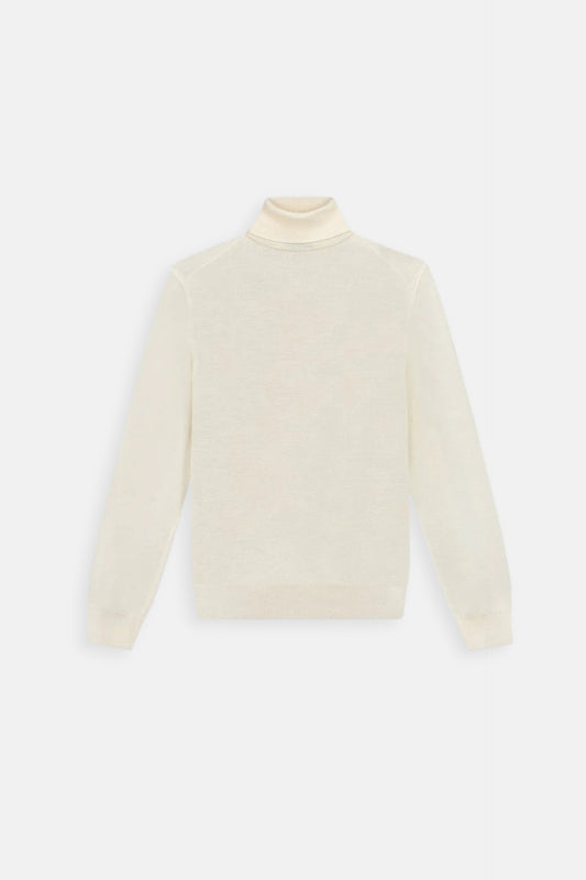 Lugano Cashmere Turtleneck - Ecru