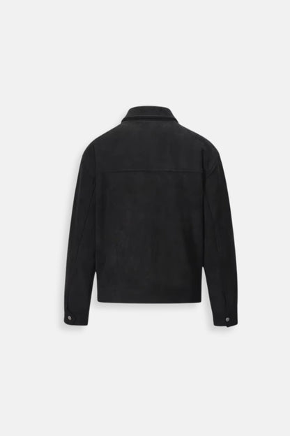Luxurious suede jacket black