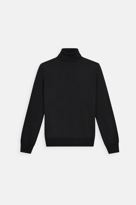 Lugano Cashmere Turtleneck - Black