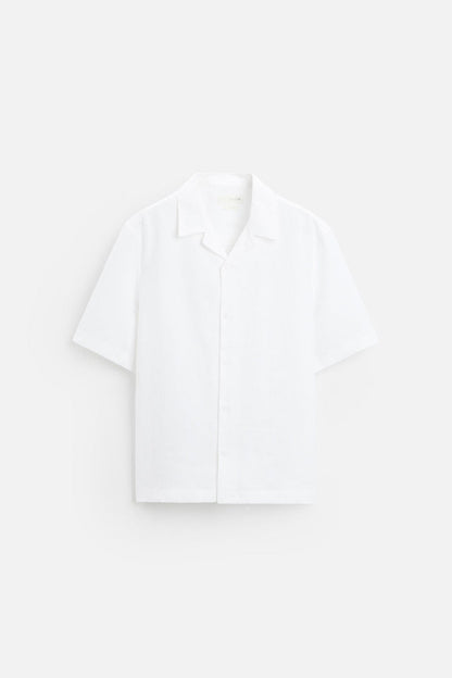 Premium linen summer set white