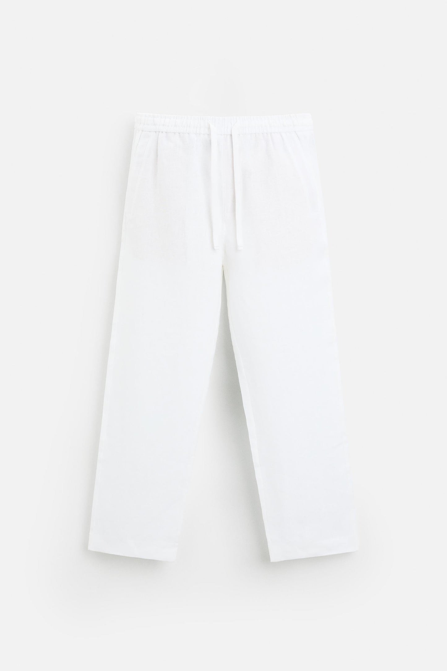 Linen trousers light white