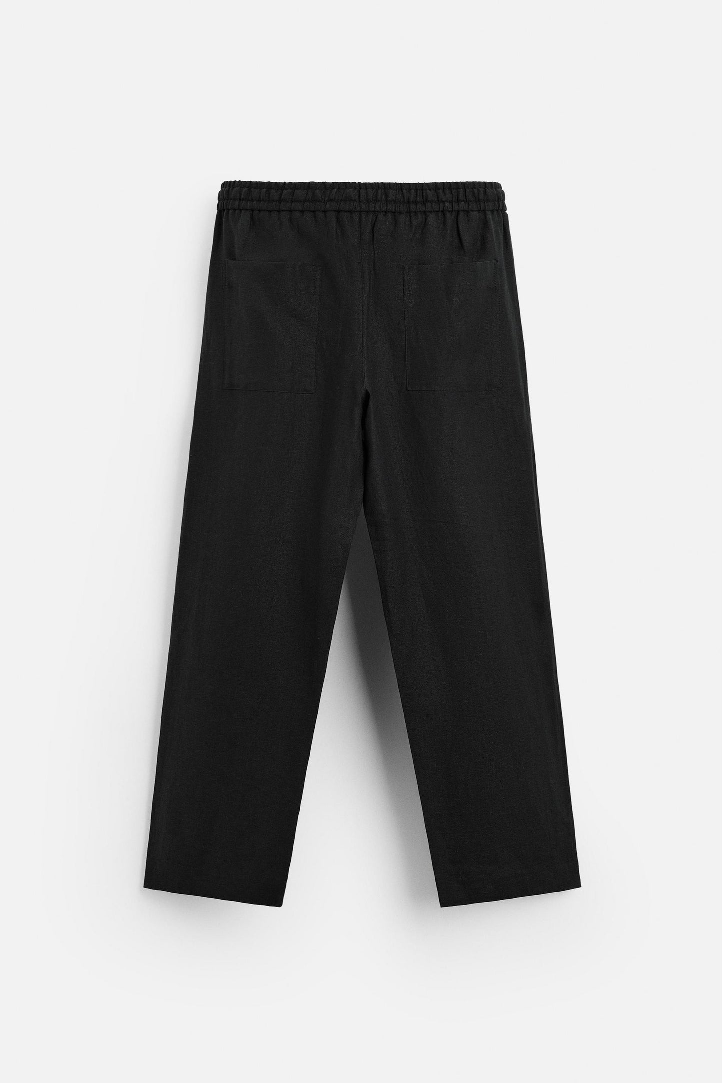Linen trousers light black