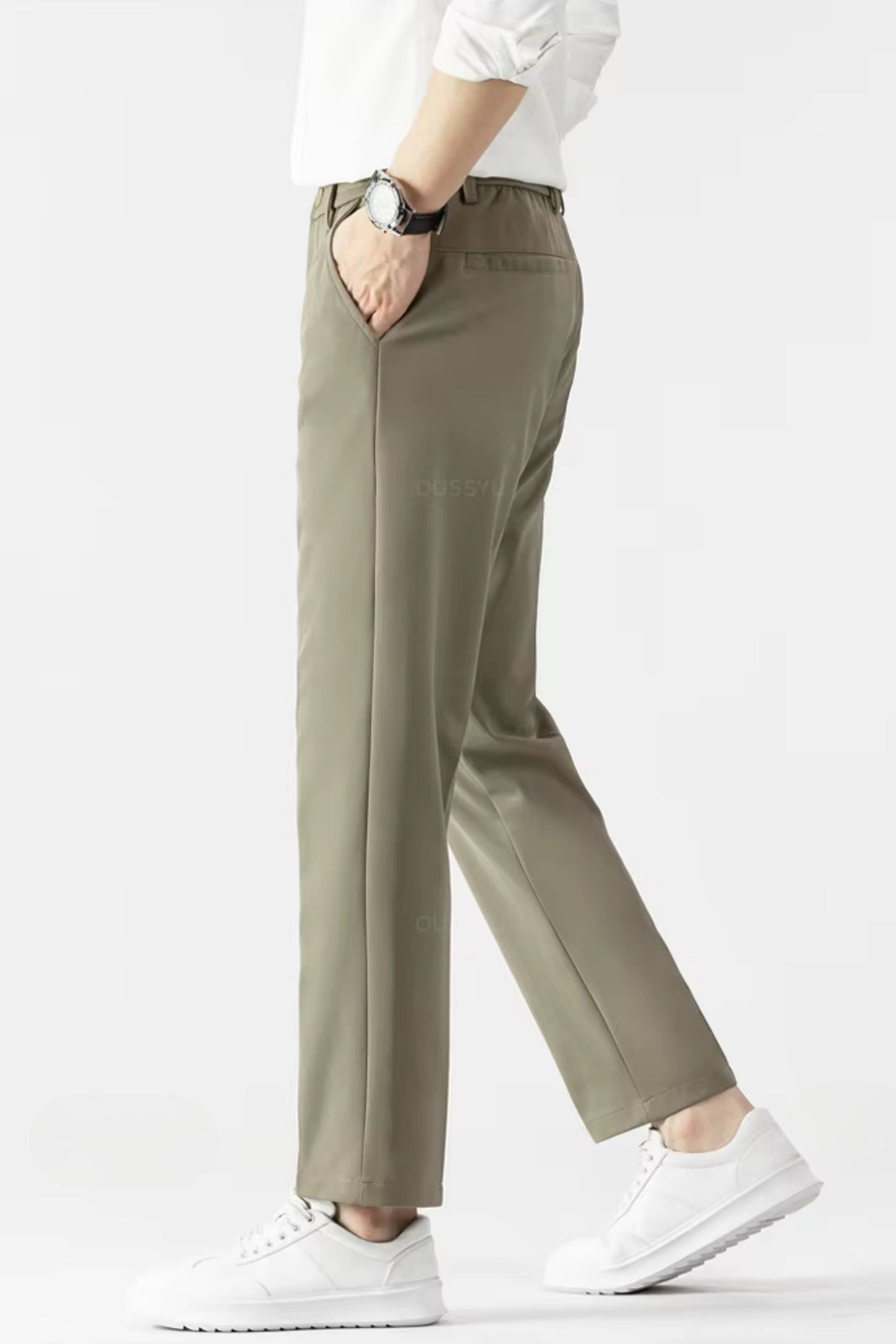 Business chino army green