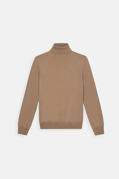 Lugano Cashmere Turtleneck - Caramel