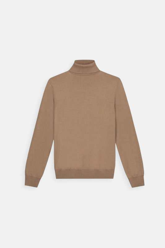Lugano Cashmere Turtleneck - Caramel