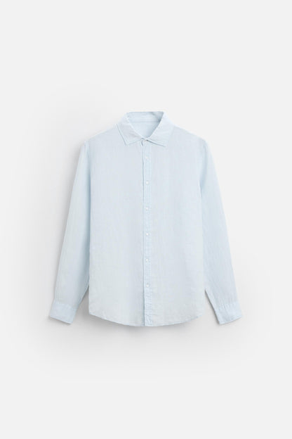 Linen shirt light blue