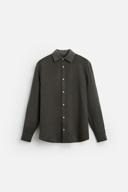 Linen shirt gray/brown/green or something