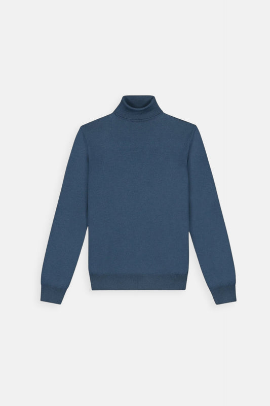 Lugano Cashmere Turtleneck - Navy