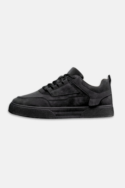 Suede sneakers black
