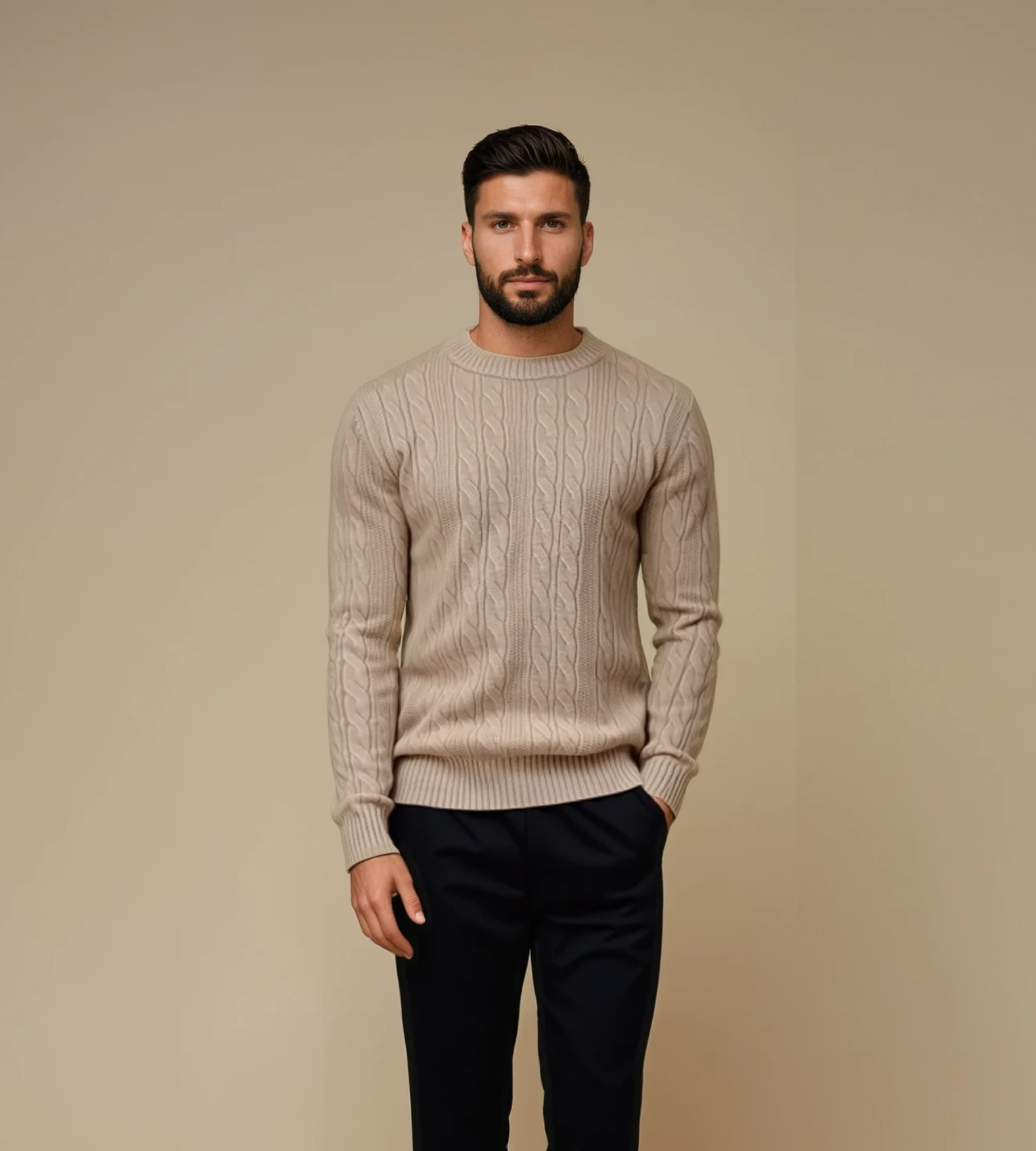 100% Cashmere cable sweater