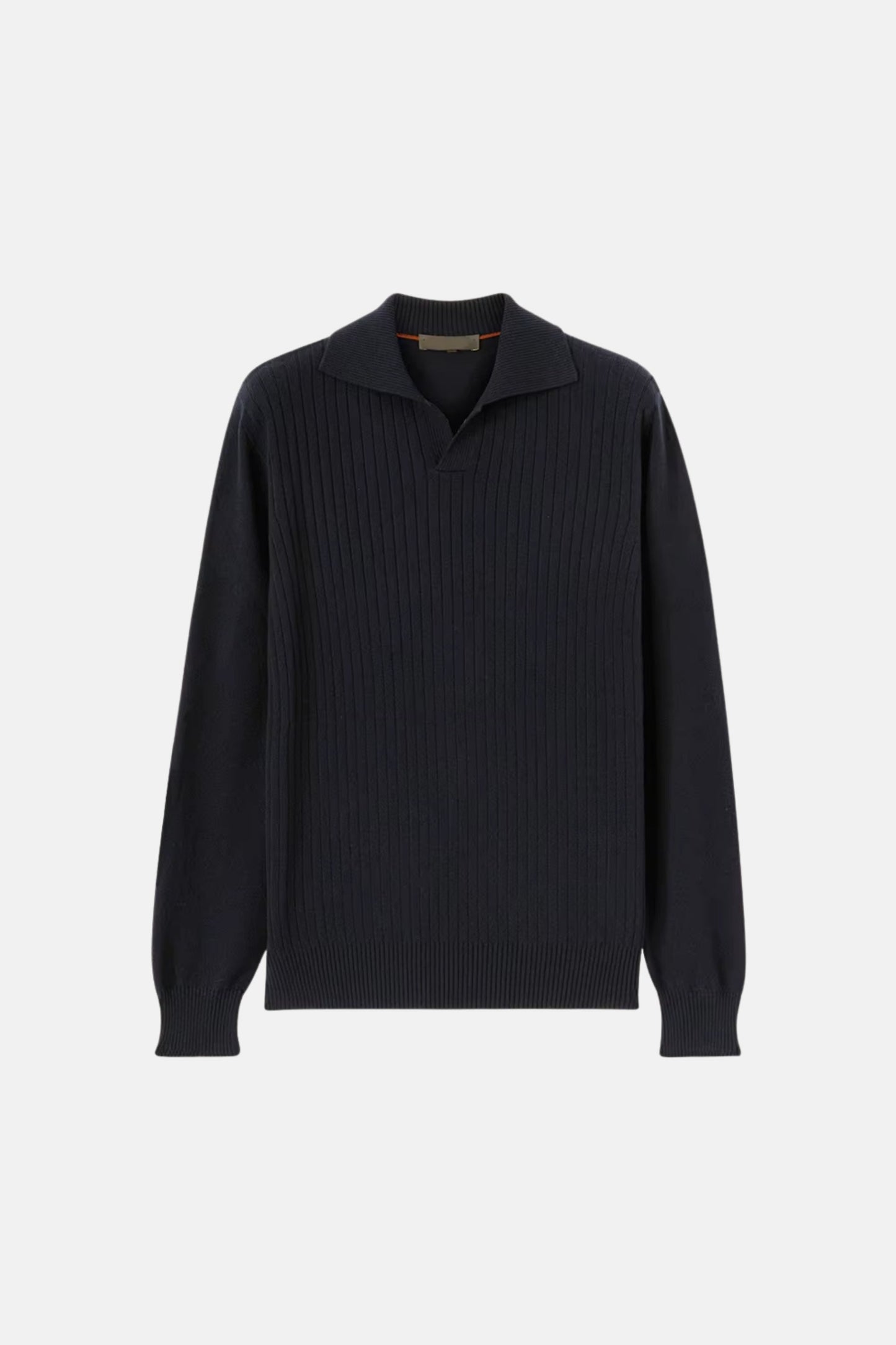 cashwool polo long black