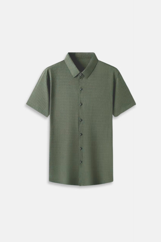 Luxurious shirt with structure green