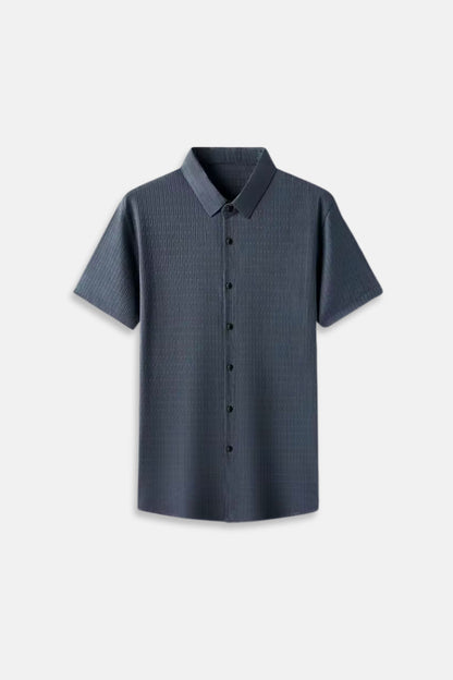 Luxurious shirt with structure blue