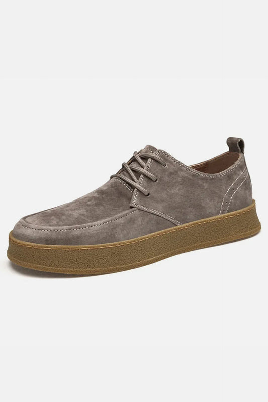 Suede flat classics dark grey