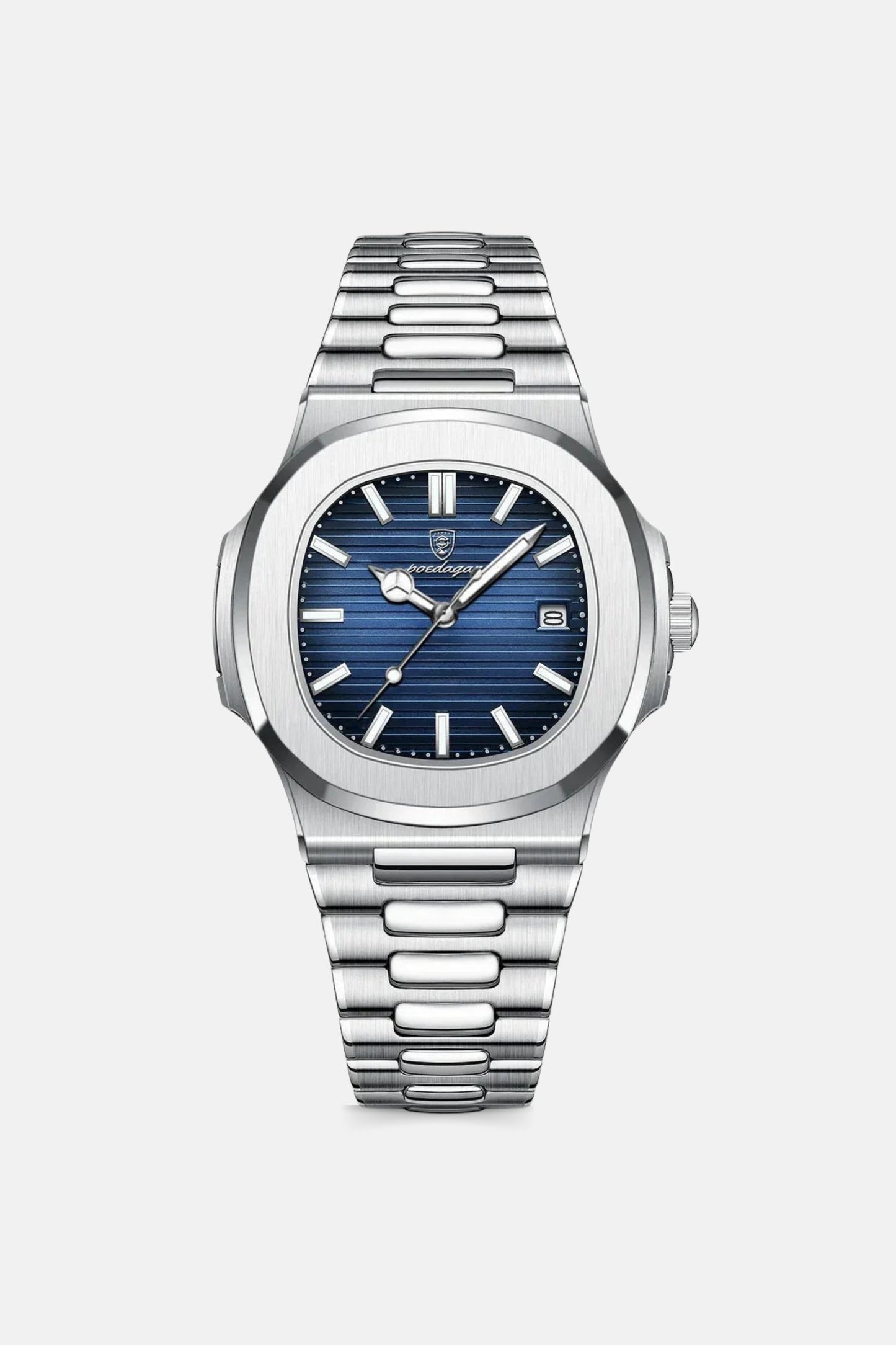 Monaco watch silver blue