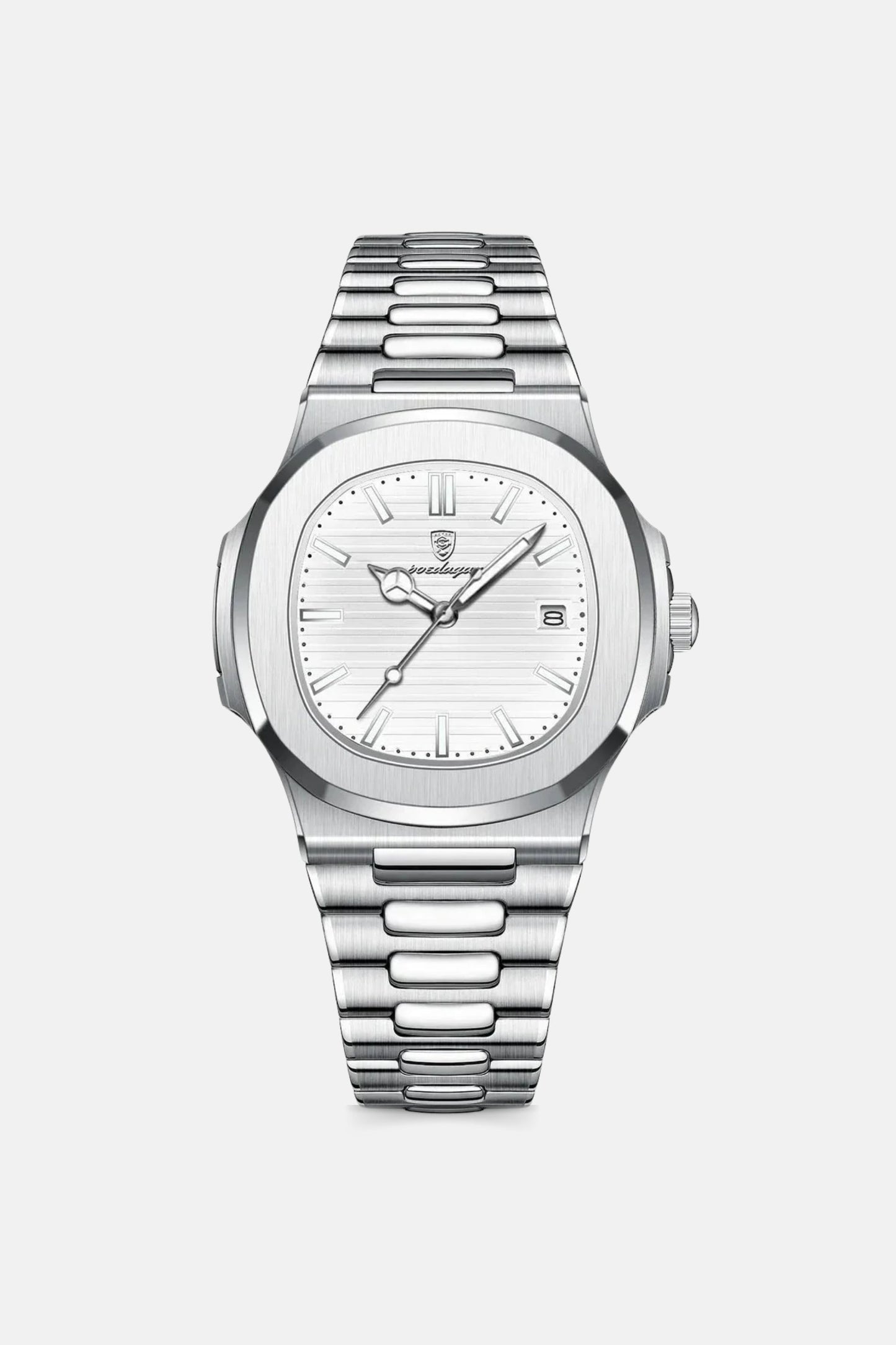 Monaco watch silver white