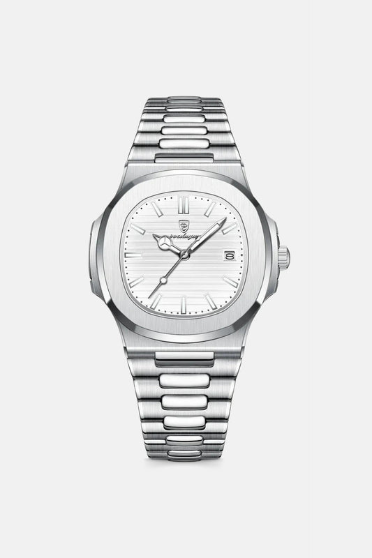 Monaco watch silver white
