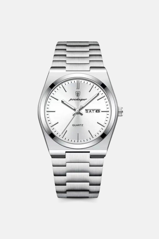 Catalonia watch silver white