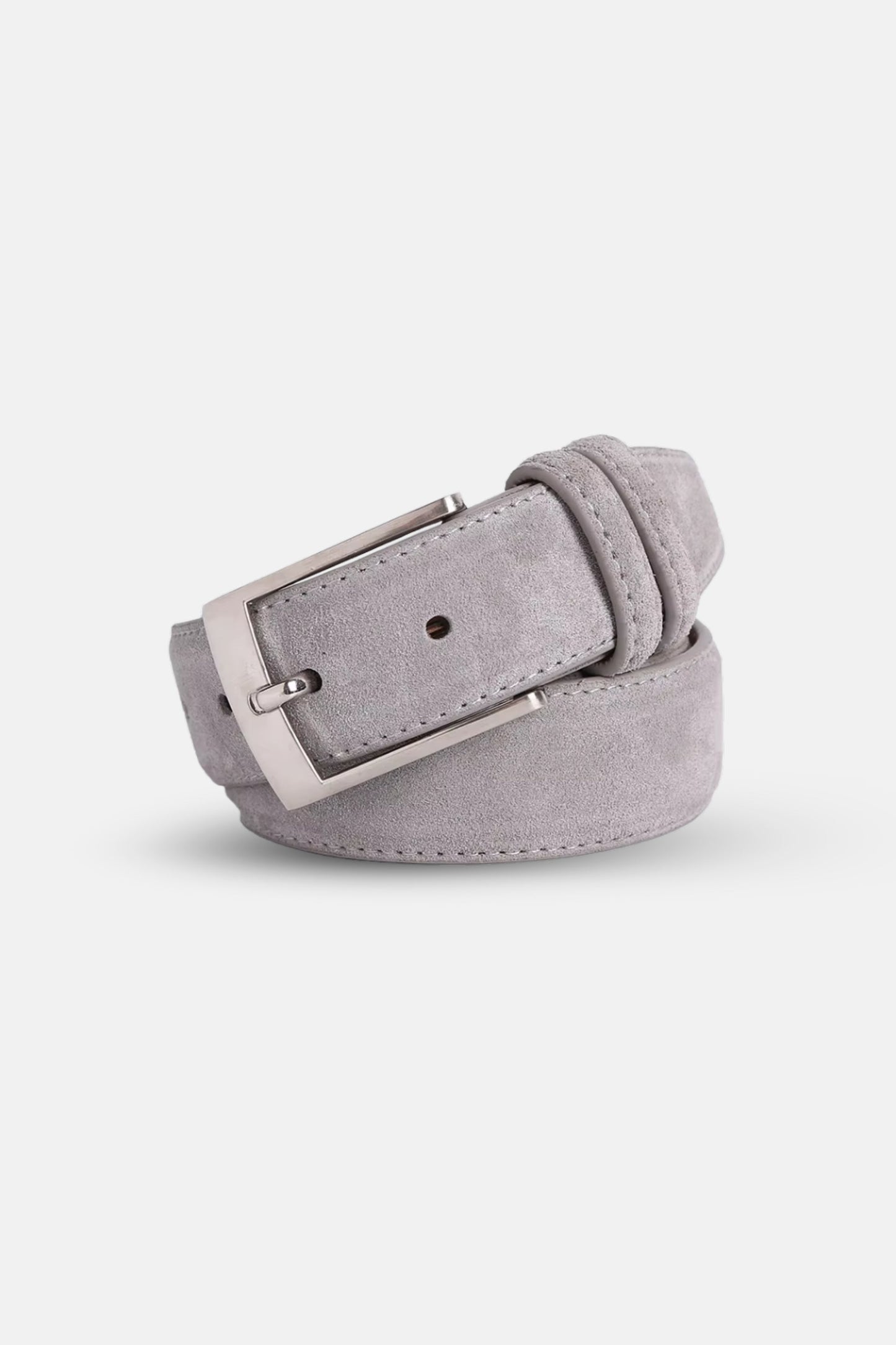Suede belt grey