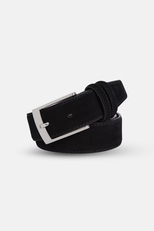 Suede belt black