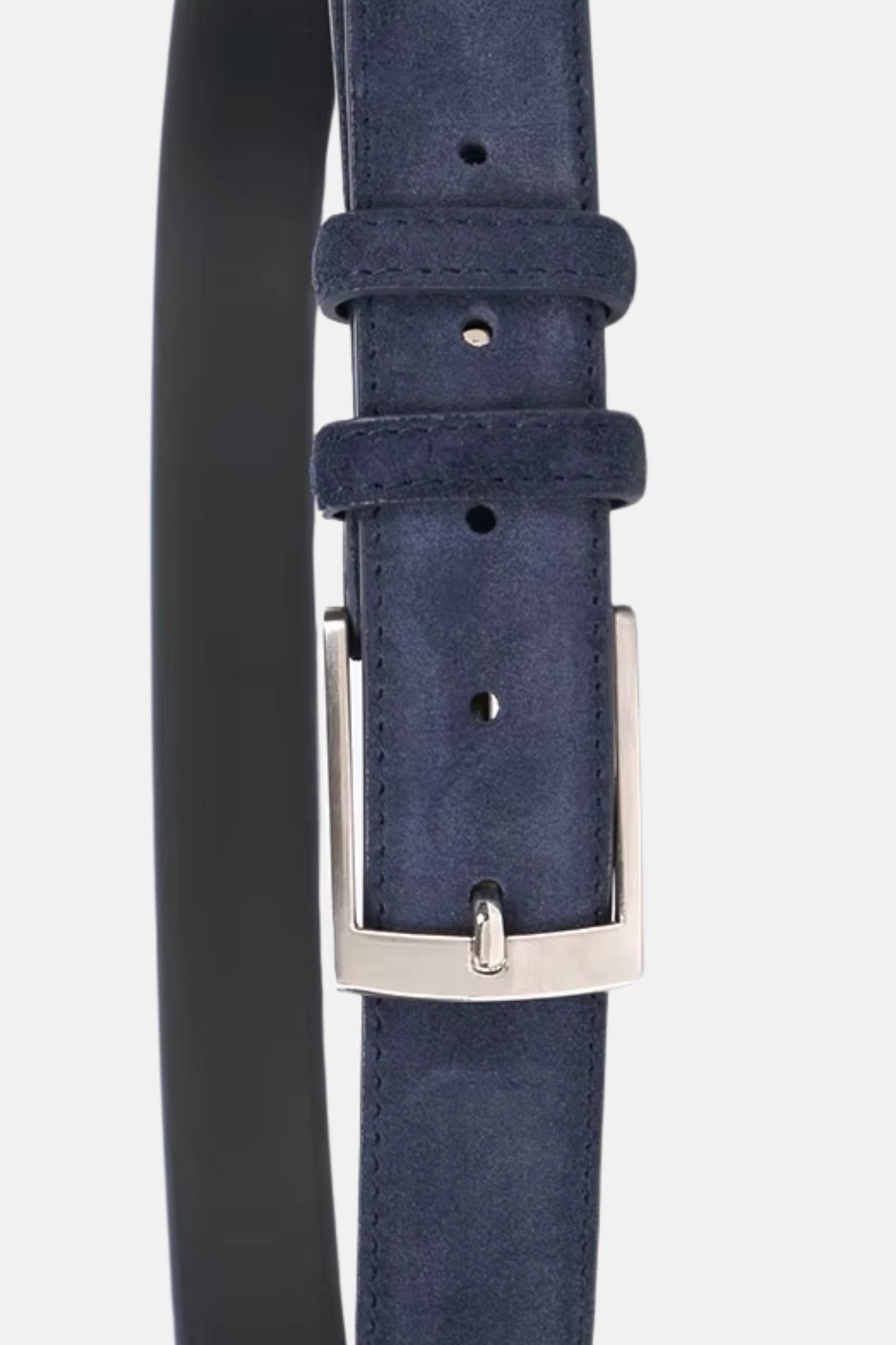 Suede belt dark blue