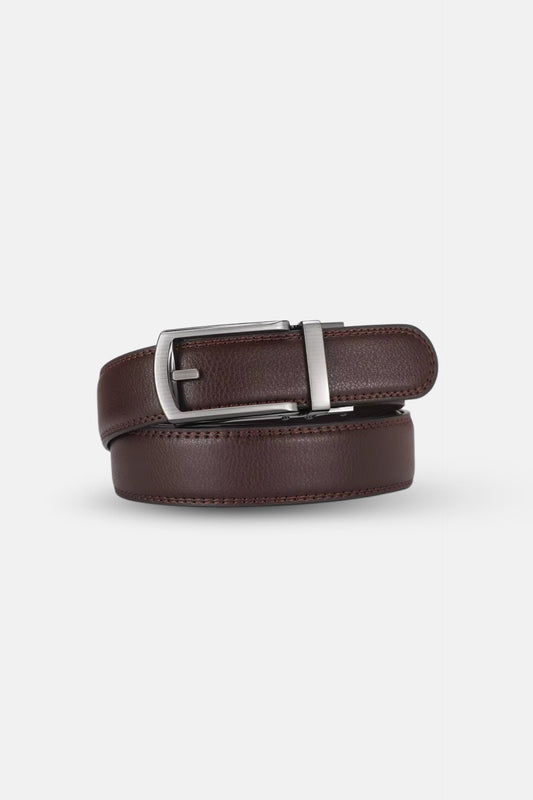 Leather belt brown