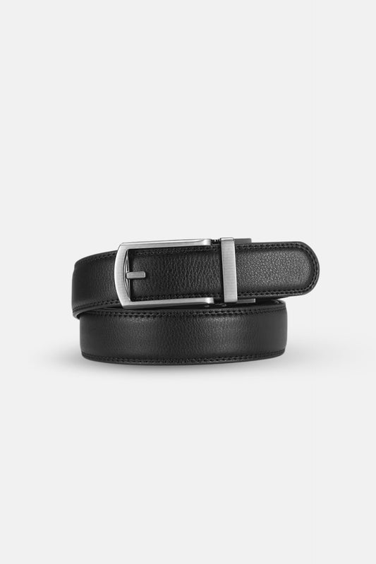 Leather belt black