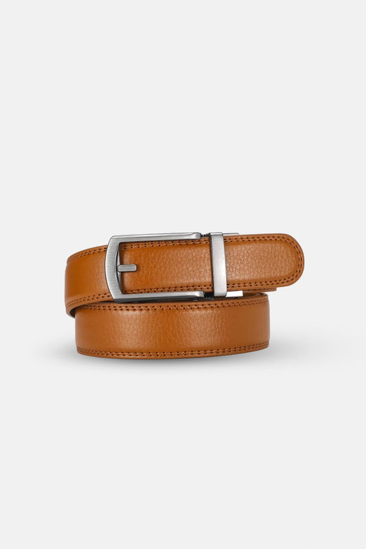 Leather belt caramel
