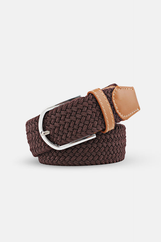 braided belt dark brown