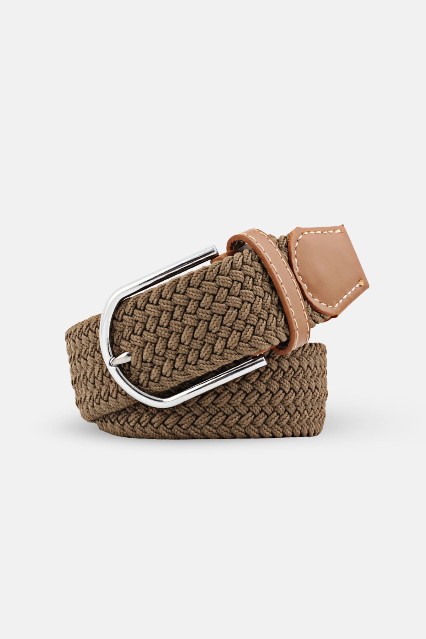 braided belt brown