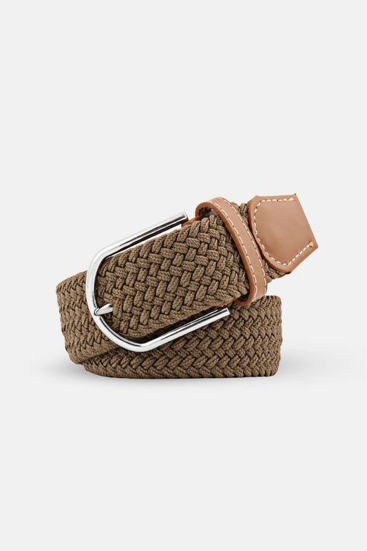 braided belt brown