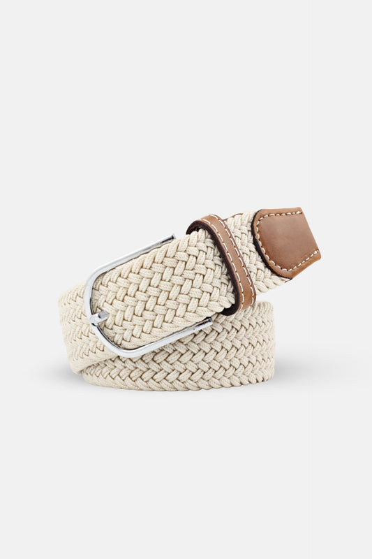 braided belt off white