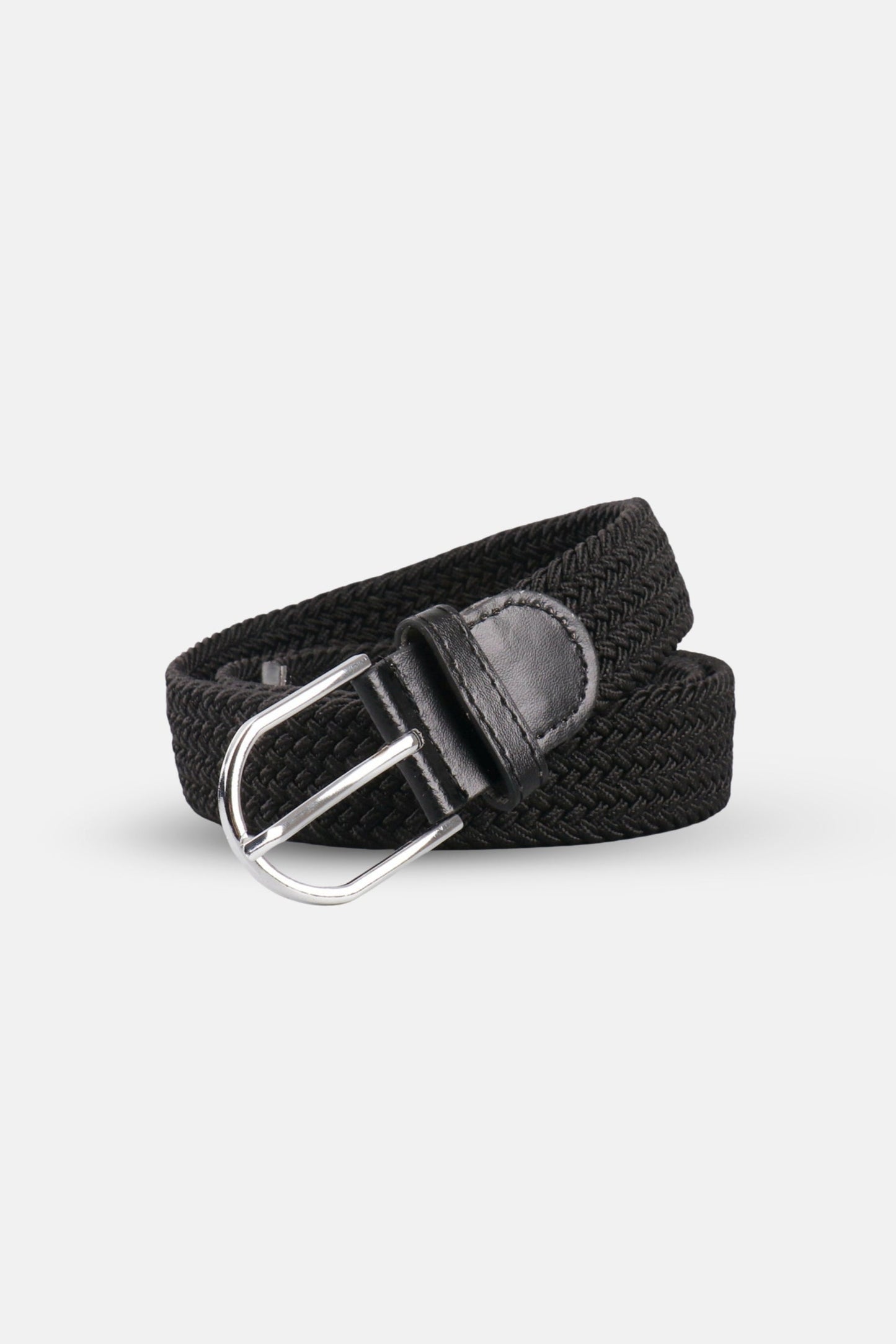 classic braided belt black