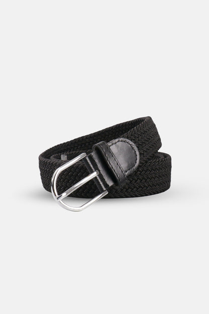 classic braided belt black