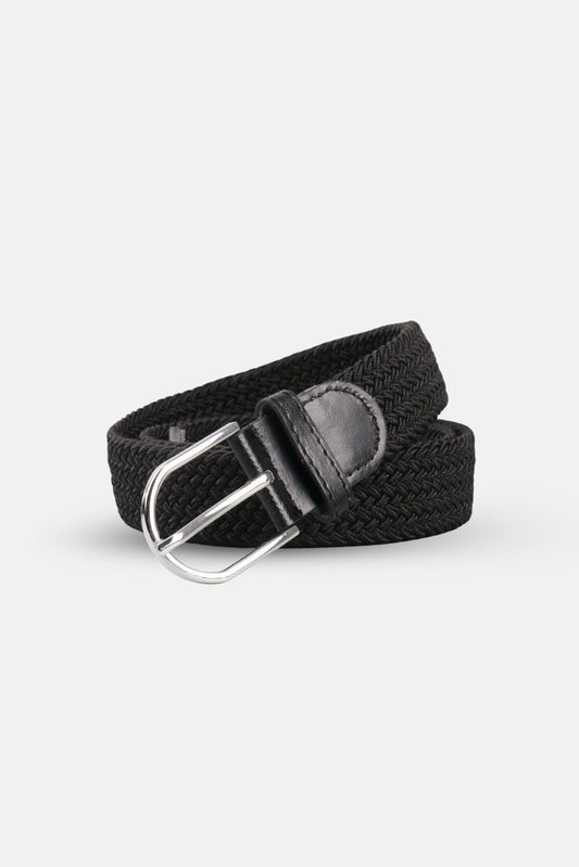 classic braided belt black
