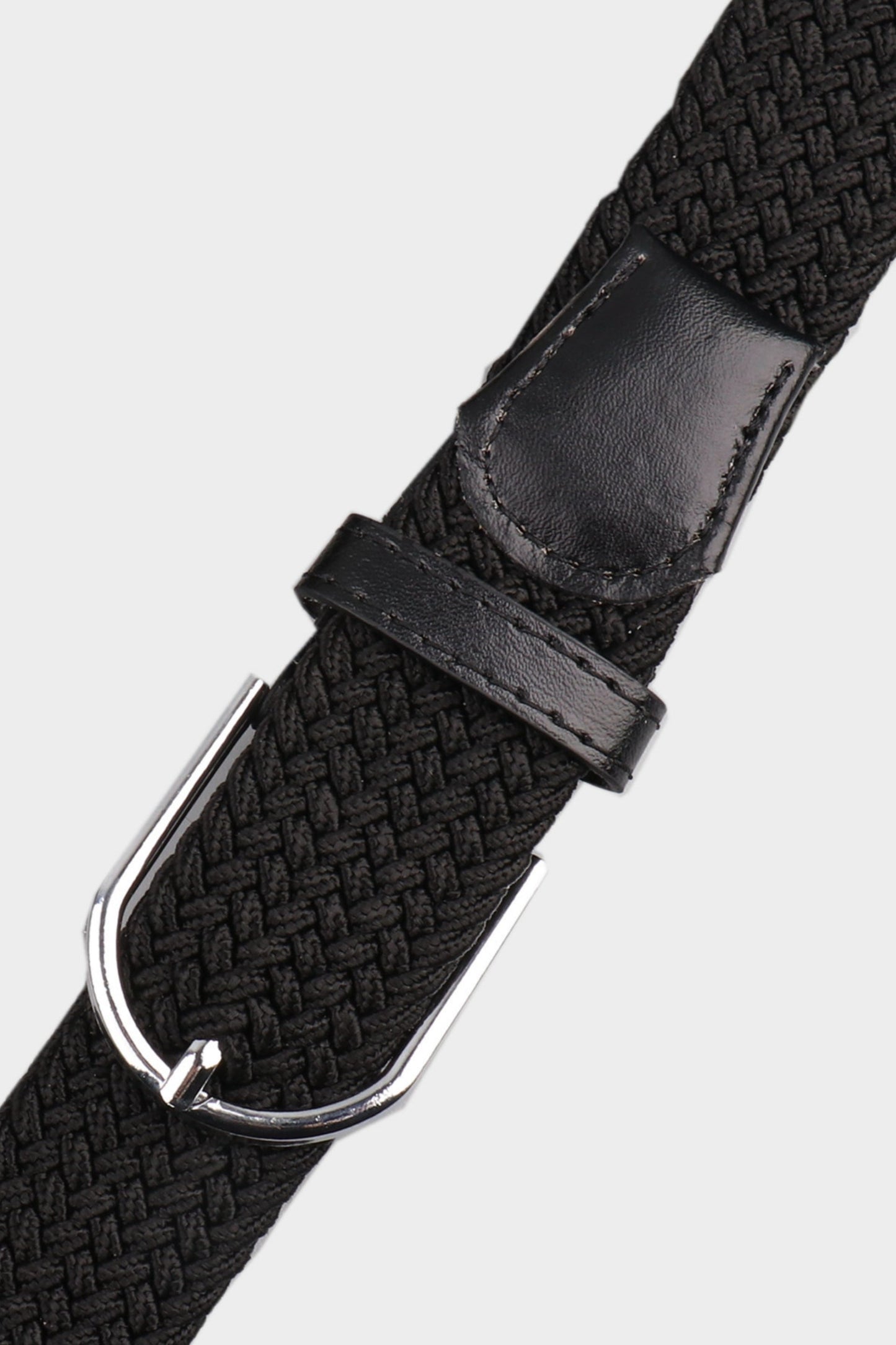 classic braided belt black