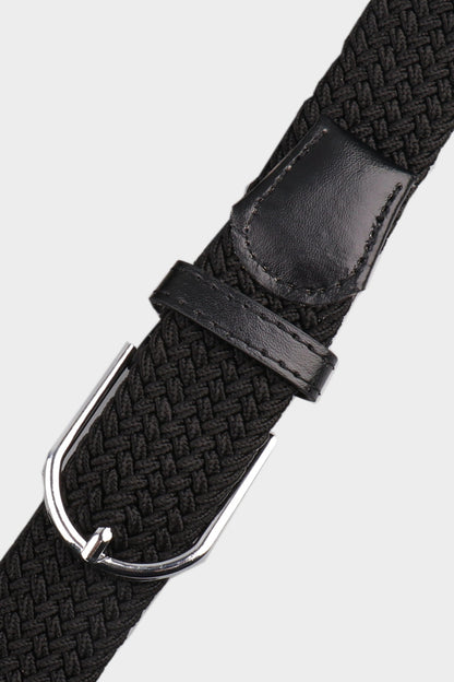 classic braided belt black