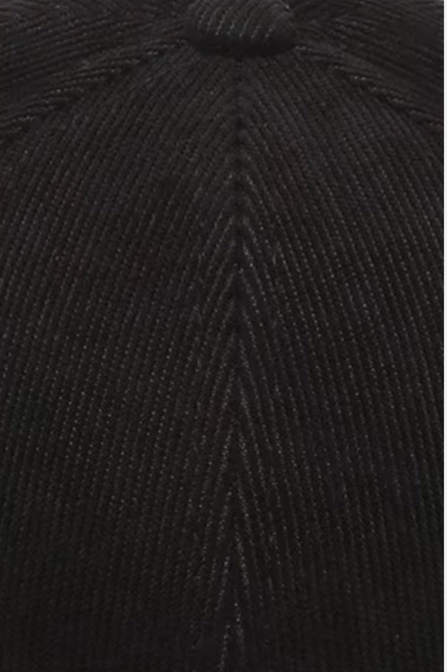 Suede ribbed baseball cap black