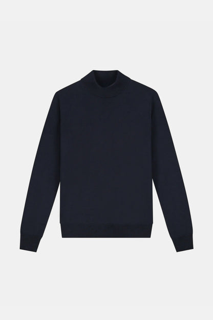Portofino Cashmere Mockneck – Midnight Blue