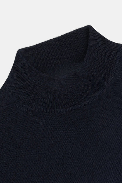 Portofino Cashmere Mockneck – Midnight Blue