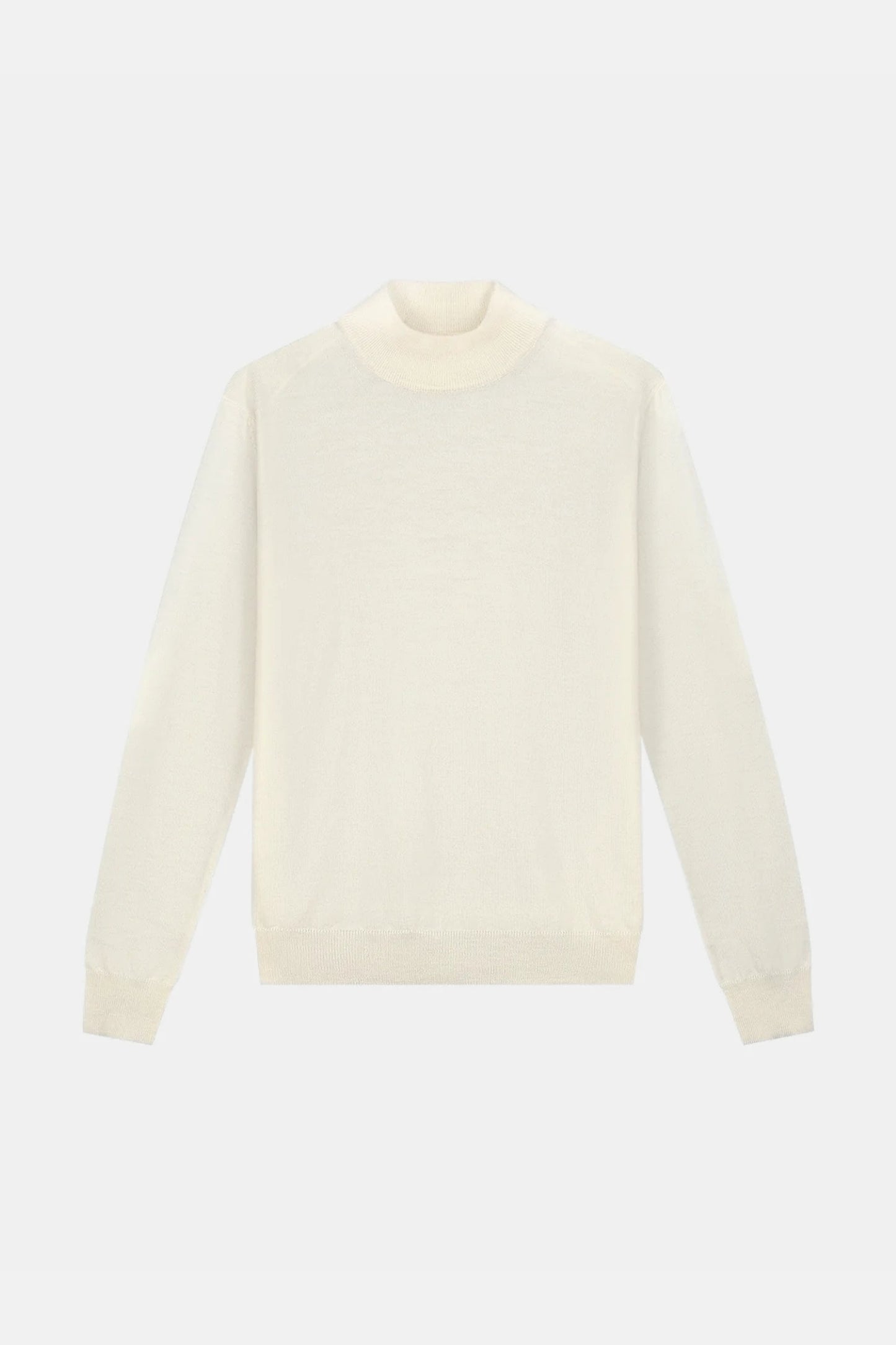 Portofino Cashmere Mockneck – Ecru