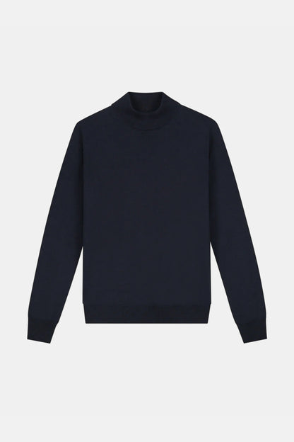 Portofino Cashmere Mockneck – Black