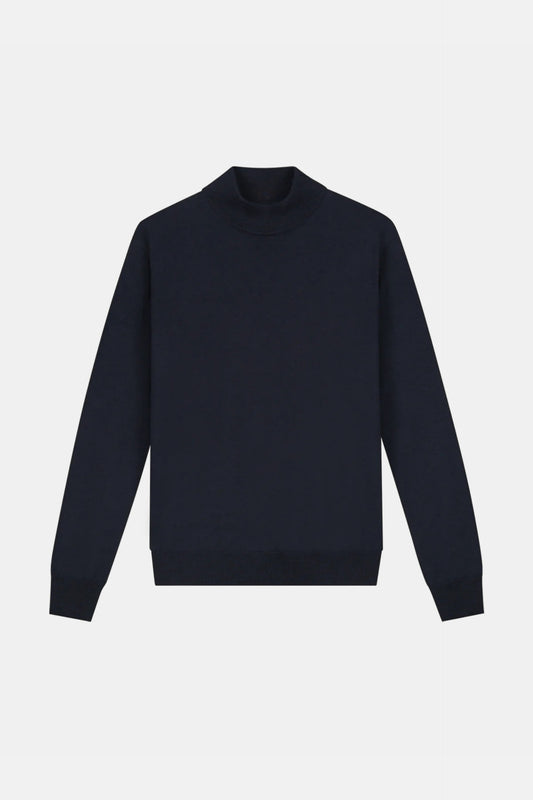 Portofino Cashmere Mockneck – Black