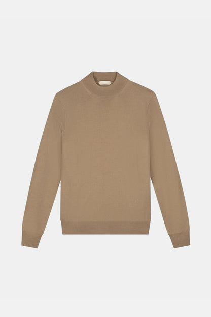 Portofino Cashmere Mockneck – Caramel