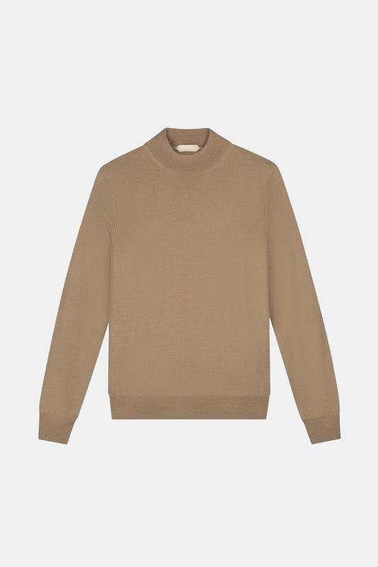 Portofino Cashmere Mockneck – Caramel