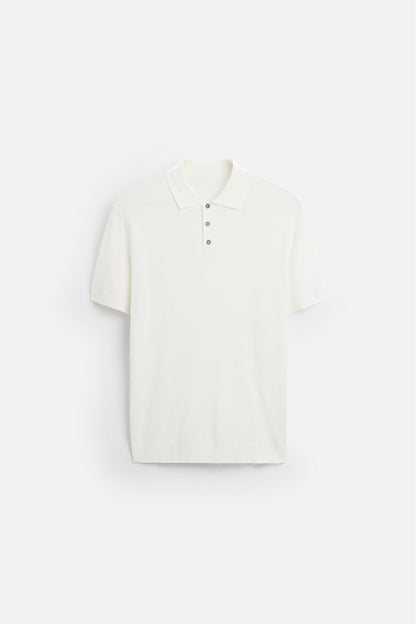 Firenze Cotton Polo - Ecru
